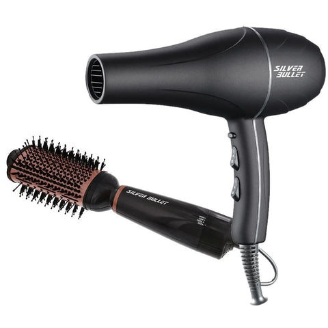 Silver Bullet Hot Brush & Hairdryer Combo